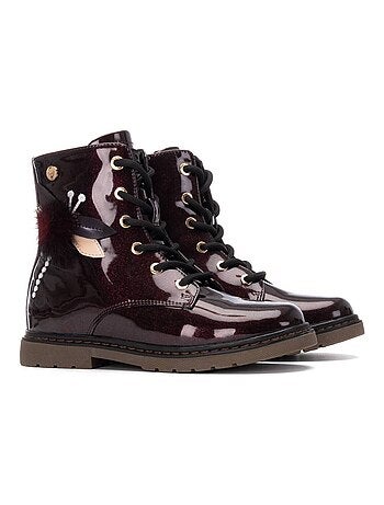 Bottines fillettes à fermeture éclair