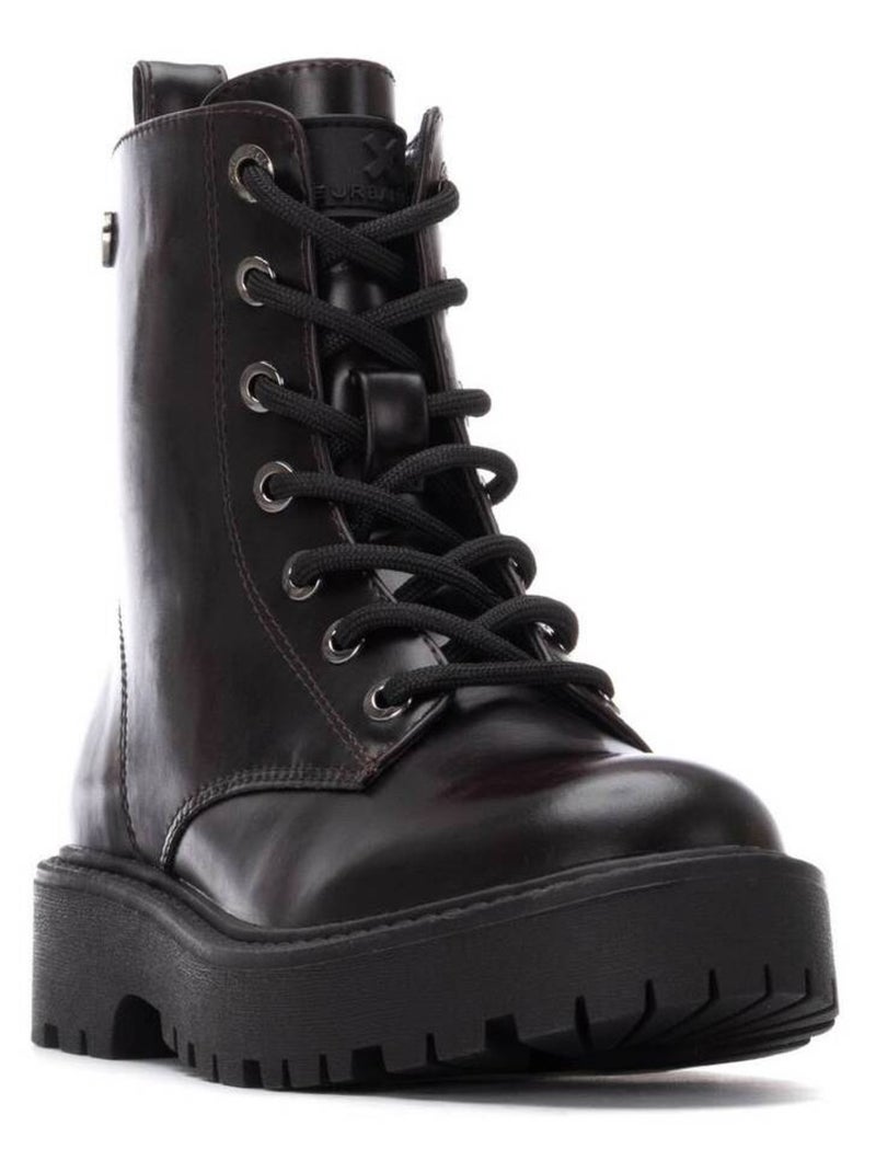 Bottines fillettes à fermeture éclair Bordeaux - Kiabi