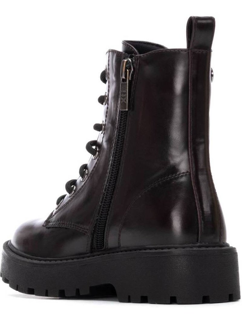 Bottines fillettes à fermeture éclair Bordeaux - Kiabi