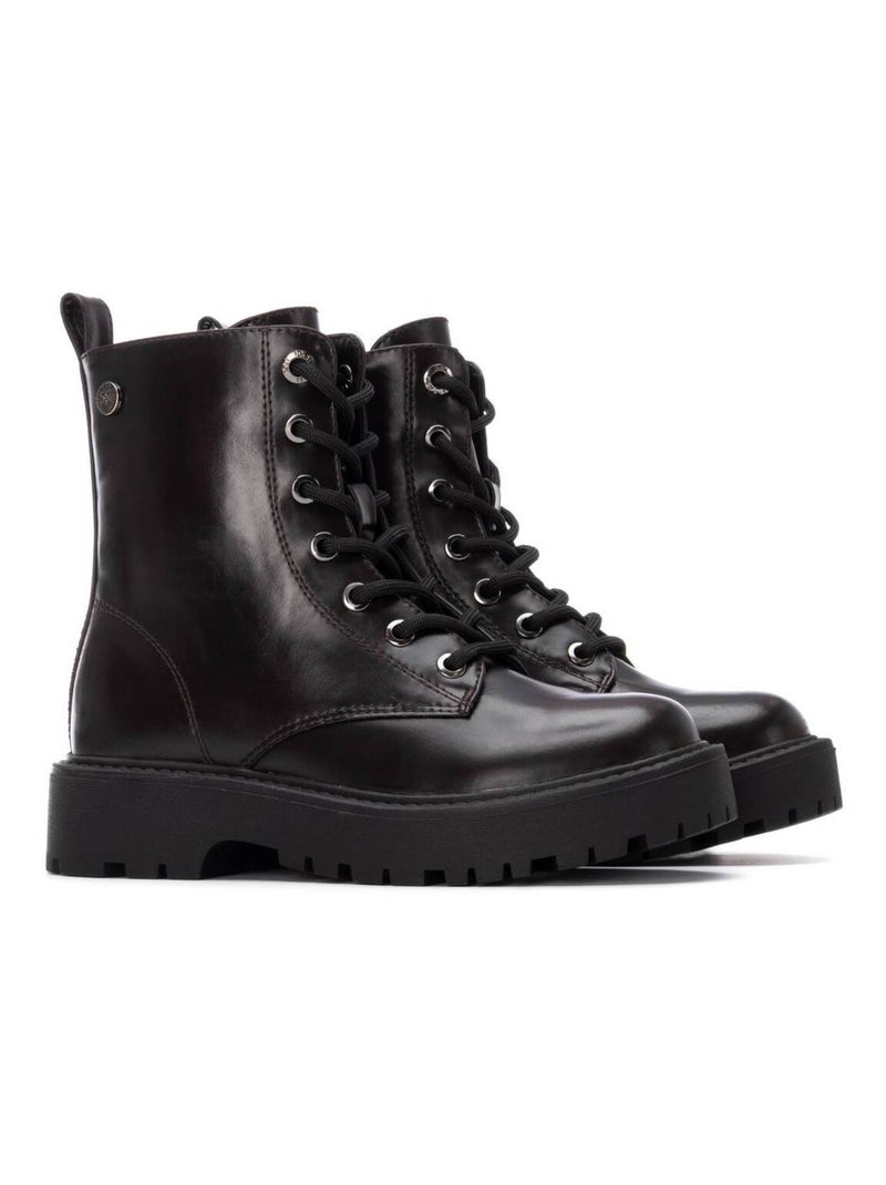 Bottines fillettes à fermeture éclair Bordeaux - Kiabi