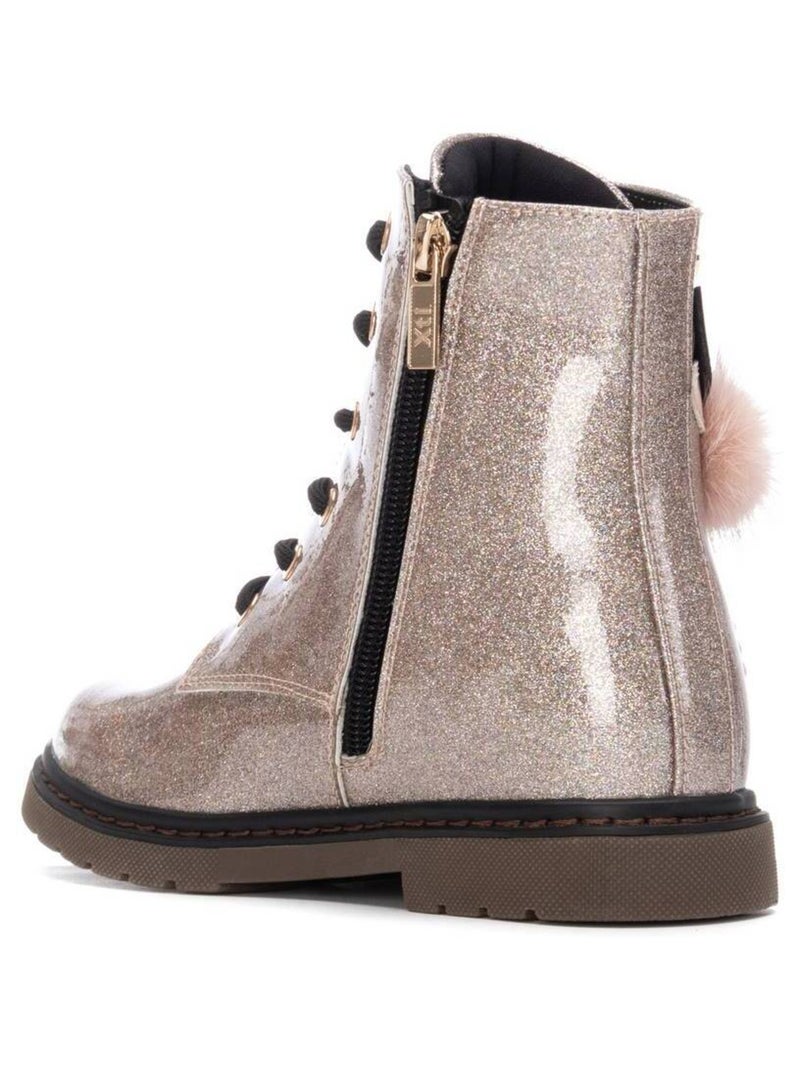 Bottines fillettes à fermeture éclair Crème - Kiabi