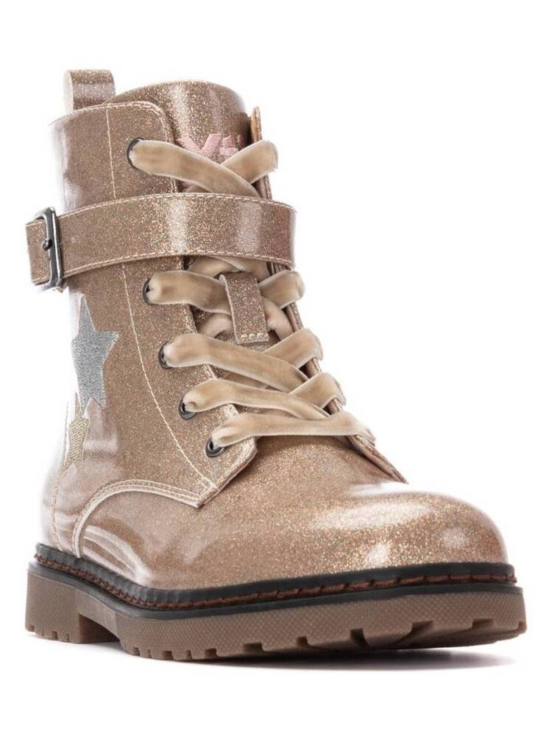 Bottines fillettes à fermeture éclair Crème - Kiabi