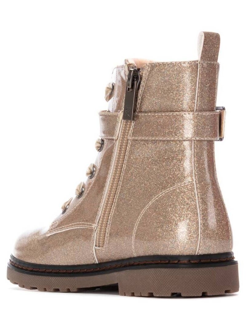 Bottines fillettes à fermeture éclair Crème - Kiabi