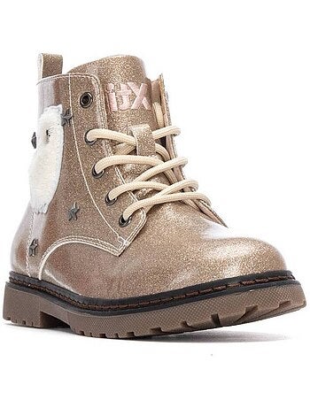Bottines fillettes à fermeture éclair
