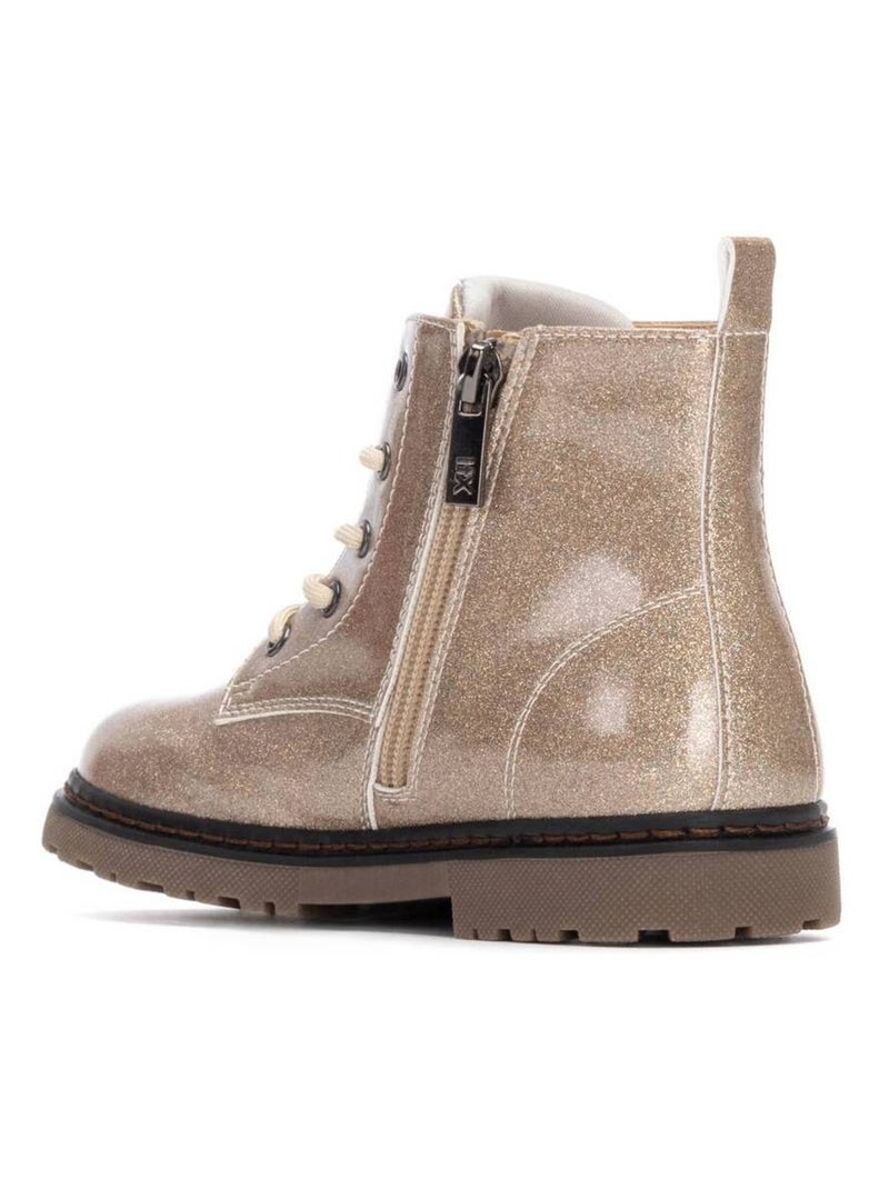 Bottines fillettes à fermeture éclair Crème - Kiabi