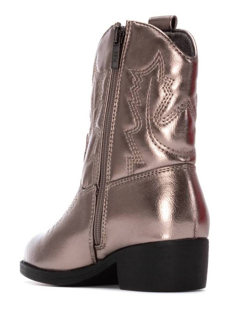 Bottines fillettes à fermeture éclair Gris Gris - Kiabi