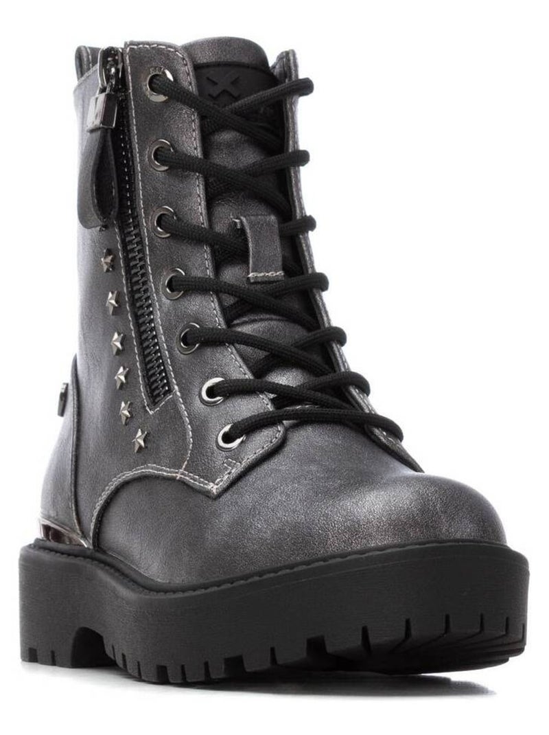 Bottines fillettes à fermeture éclair Gris Gris - Kiabi