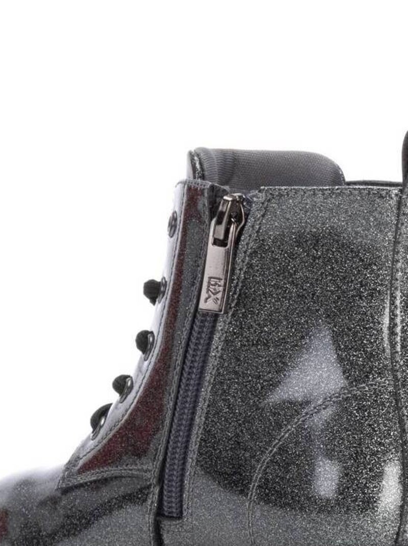 Bottines fillettes à fermeture éclair Gris Gris - Kiabi