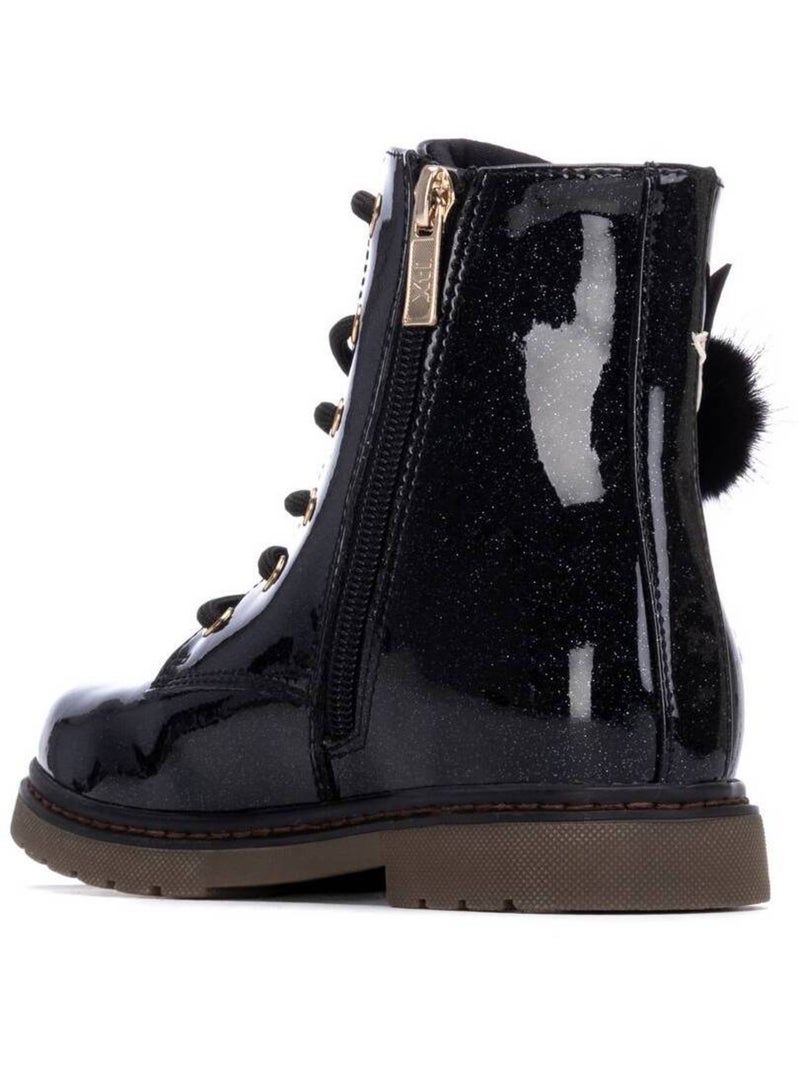 Bottines fillettes à fermeture éclair Noir - Kiabi