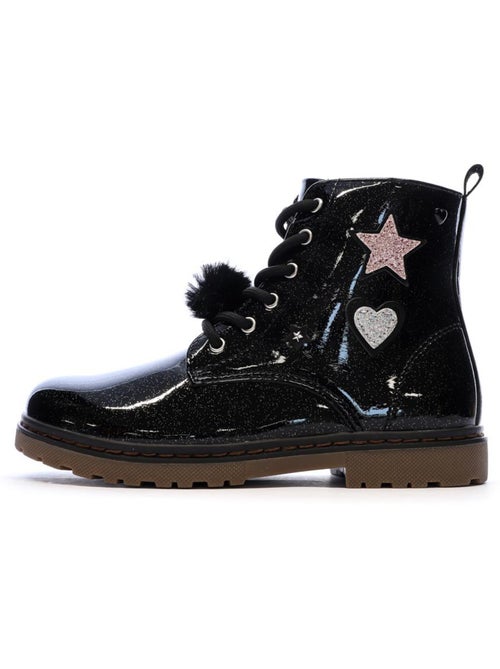 Bottes Enfant Fille Garçon Caoutchouc Pluie Imper Noir