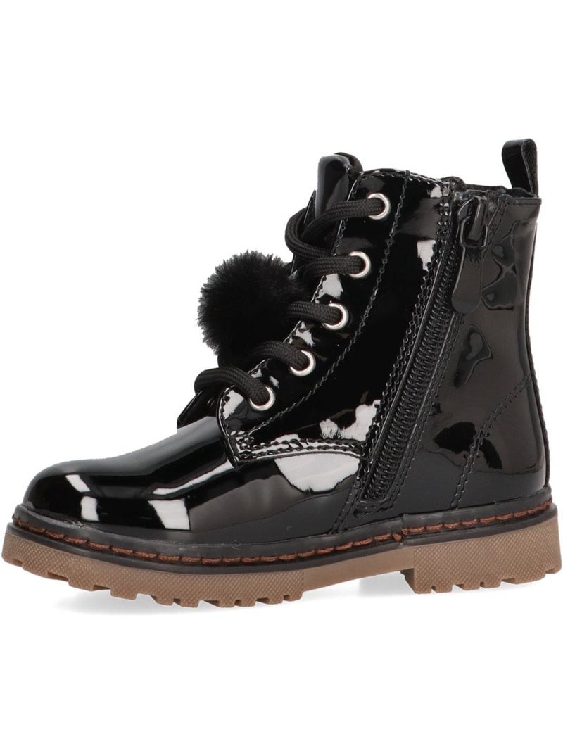 Bottines fillettes à fermeture éclair Noir - Kiabi