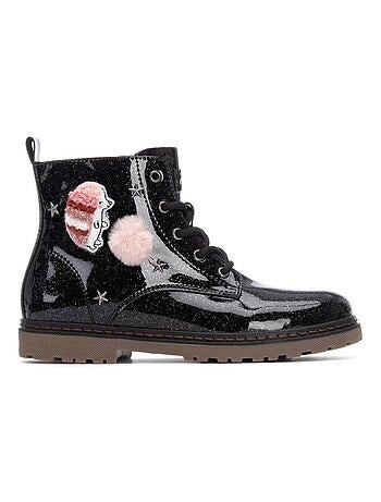 Bottines fillettes à fermeture éclair