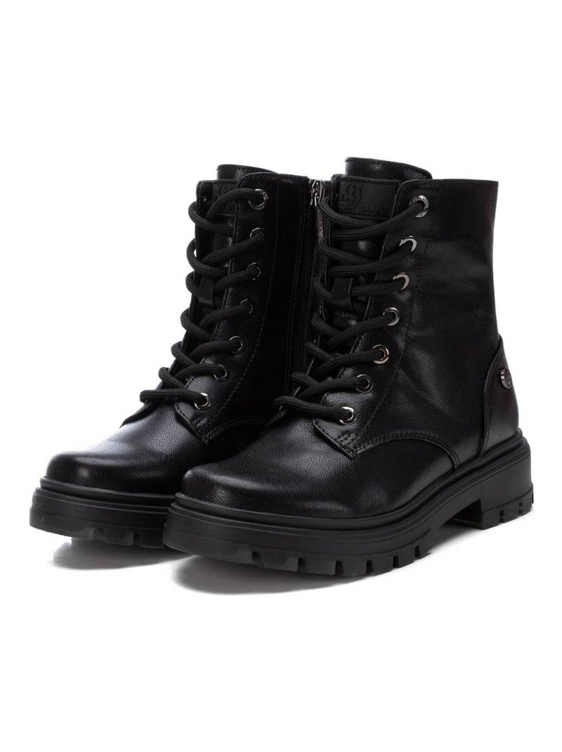Bottines fillettes à fermeture éclair Noir - Kiabi