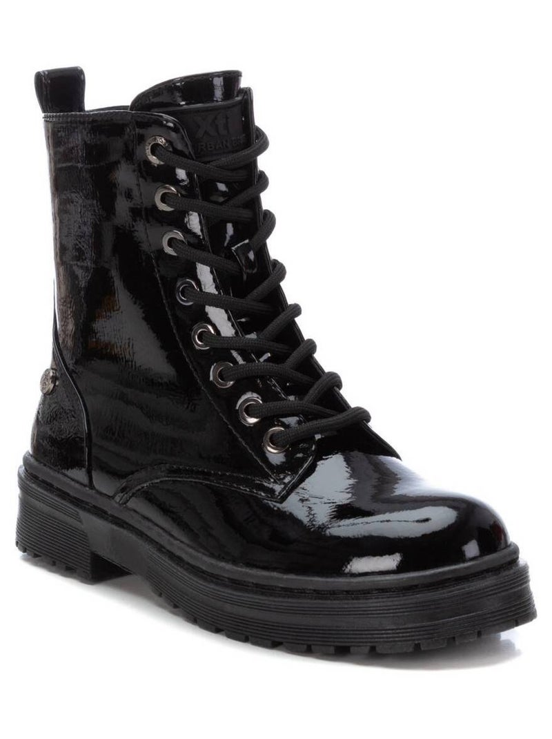 Bottines fillettes à fermeture éclair Noir - Kiabi