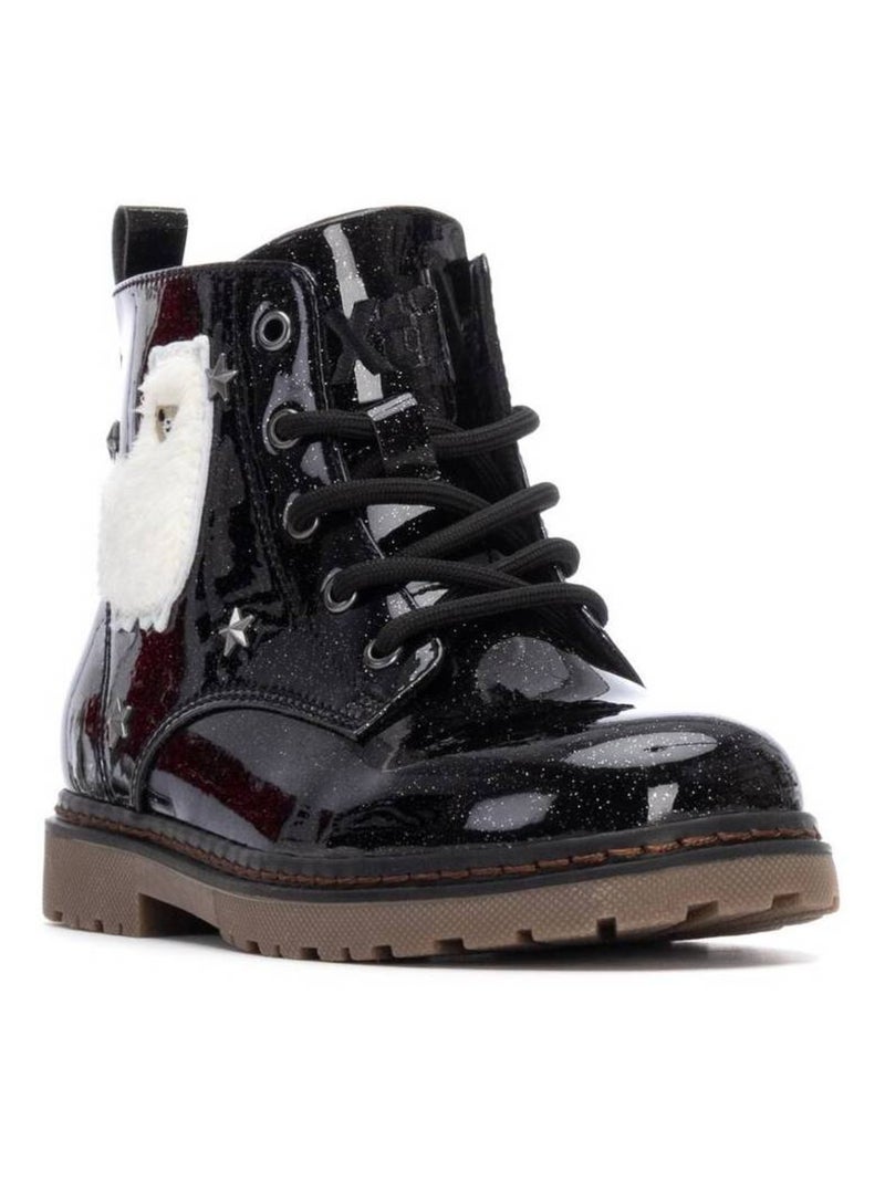 Bottines fillettes à fermeture éclair Noir - Kiabi