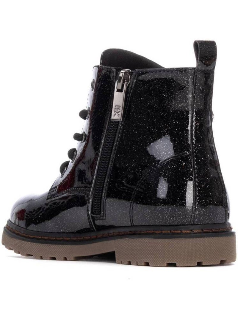 Bottines fillettes à fermeture éclair Noir - Kiabi