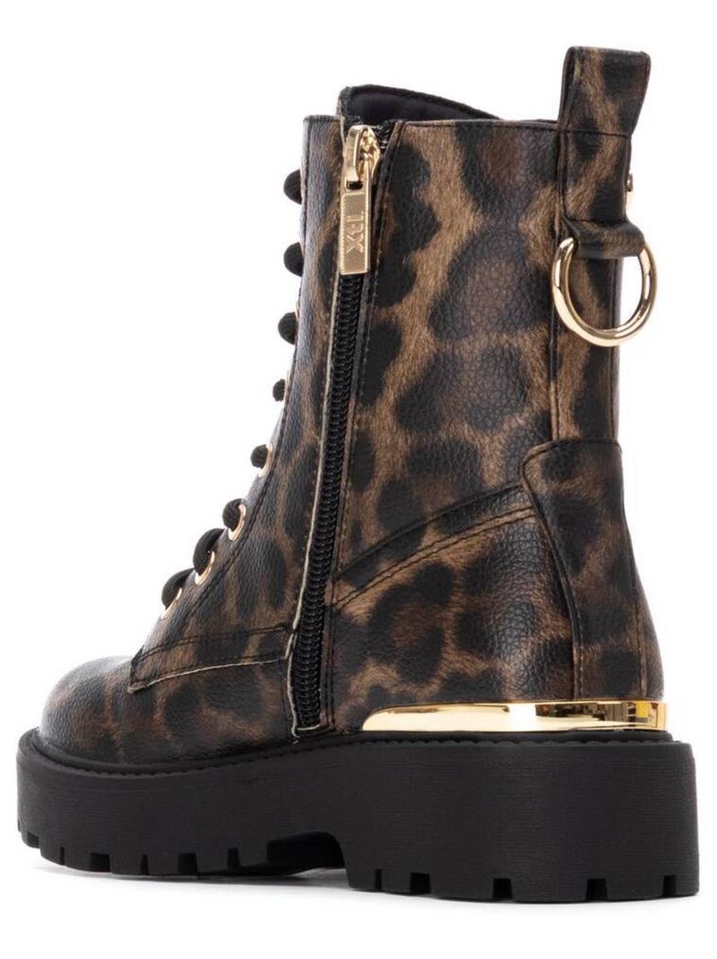 Bottines fillettes à fermeture éclair Noir Marron - Kiabi
