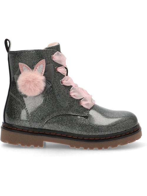 Bottines fillettes métallisées - Kiabi Bottines fillettes métallisées - Kiabi