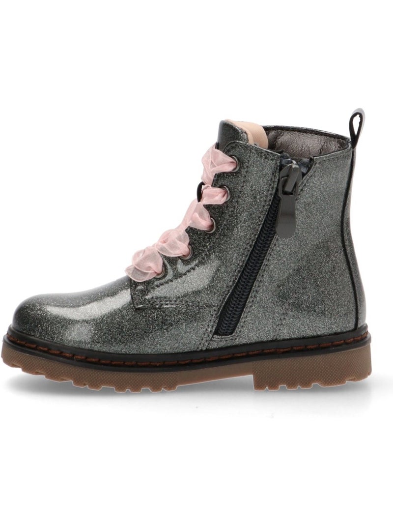 Bottines fillettes métallisées Gris Gris - Kiabi