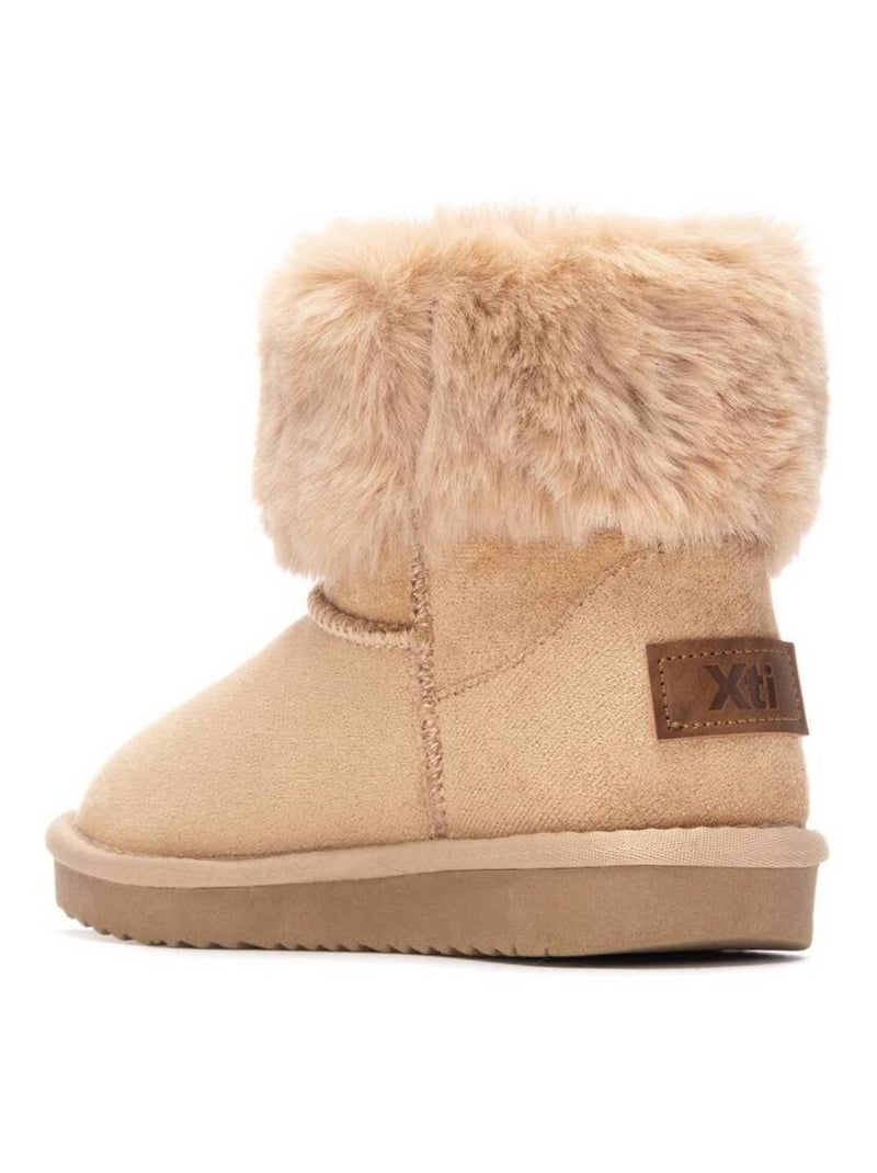 Bottines fillettes tige basse Beige - Kiabi