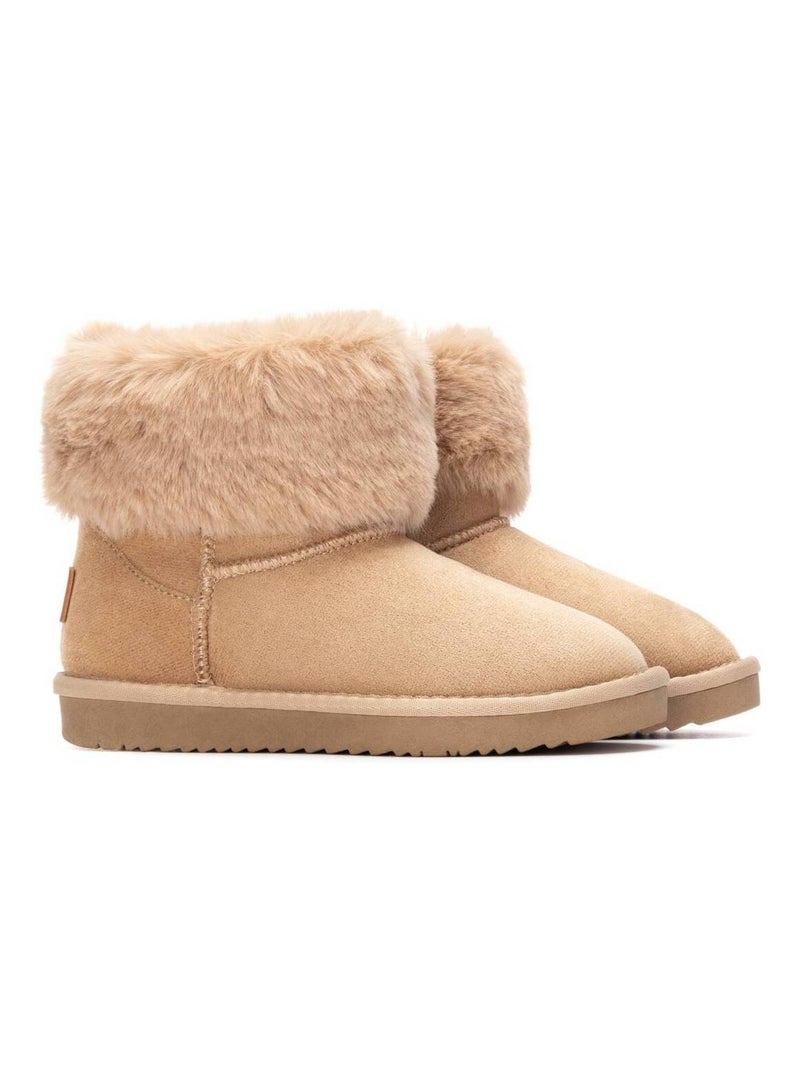Bottines fillettes tige basse Beige - Kiabi