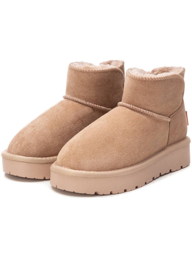Bottines fillettes tige basse Beige - Kiabi