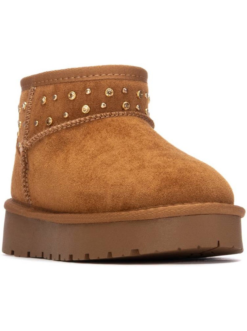 Bottines fillettes tige basse Camel - Kiabi