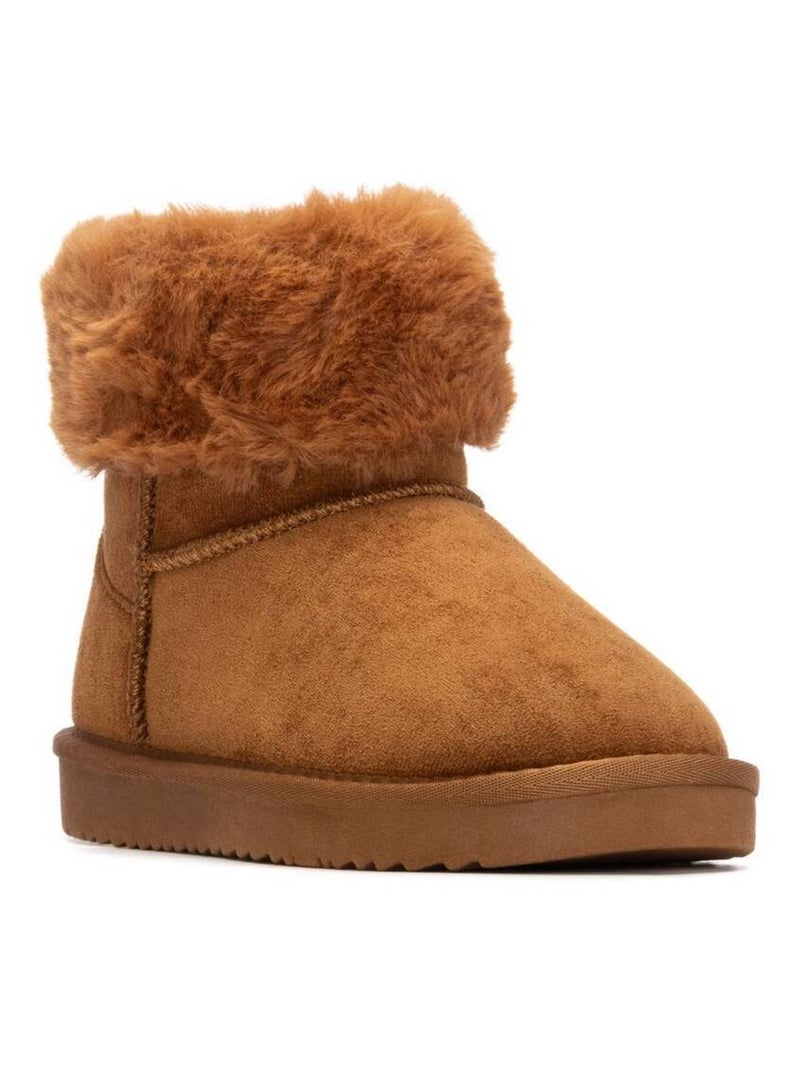 Bottines fillettes tige basse Camel - Kiabi