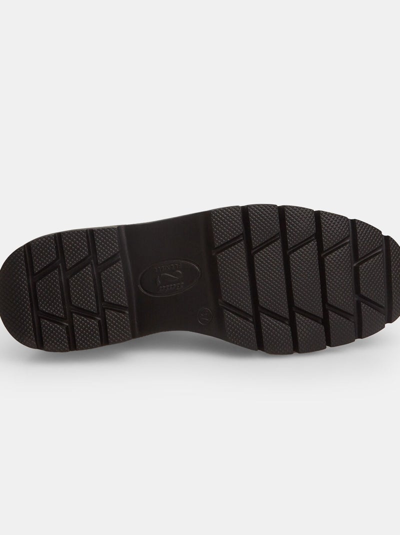 Bottines  Flexible en cuir BATA Noir - Kiabi