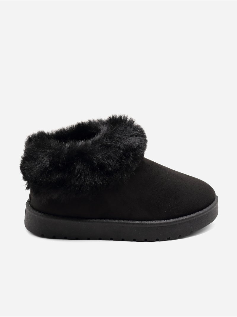 Bottines fourré Noir - Kiabi
