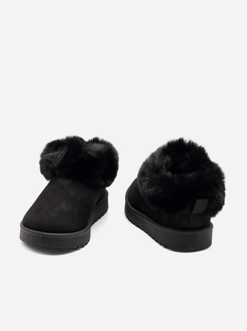 Bottines fourré Noir - Kiabi