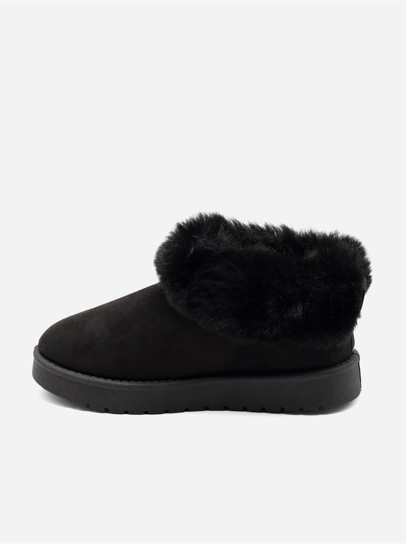 Bottines fourré Noir - Kiabi