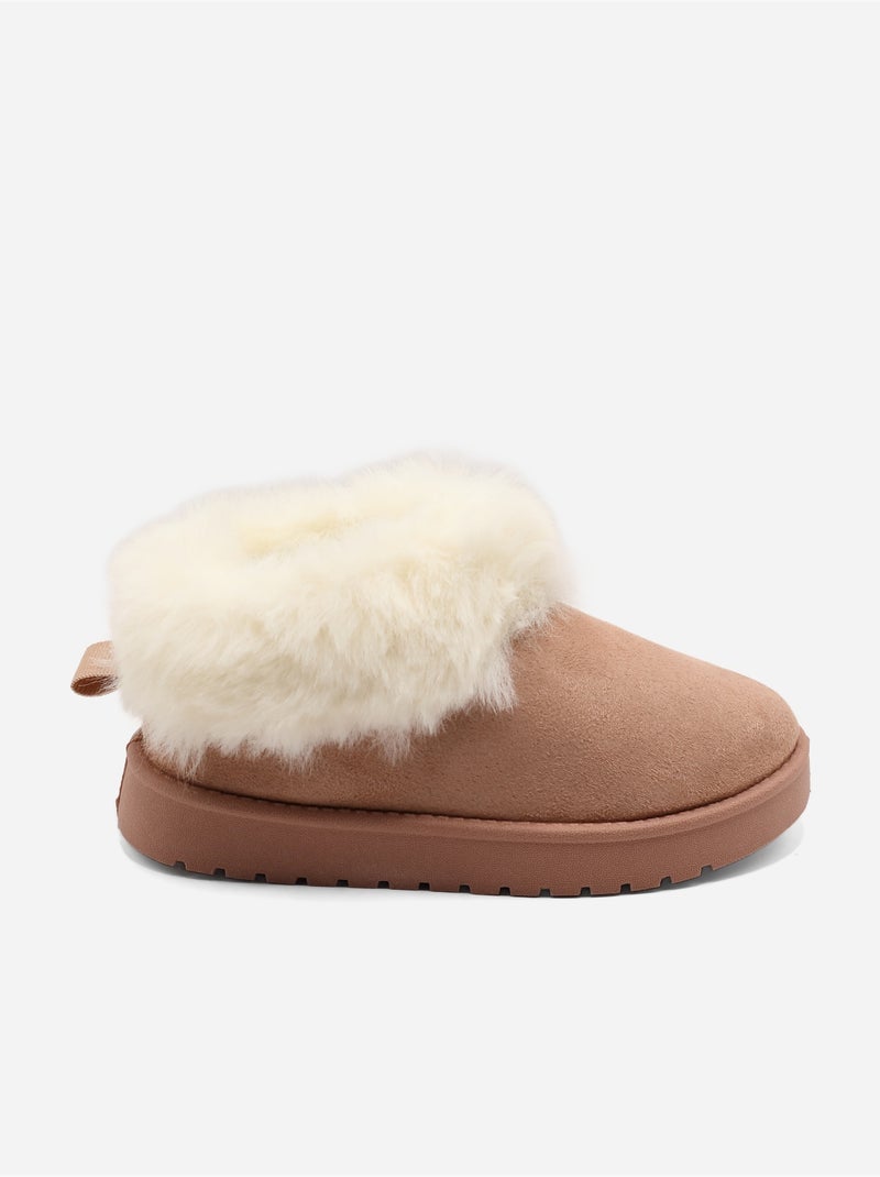 Bottines fourré Rose - Kiabi