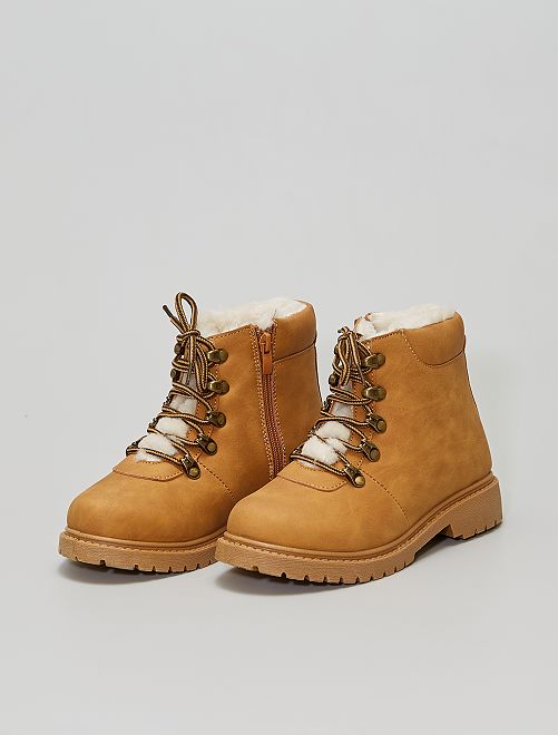 boots fourrées camel