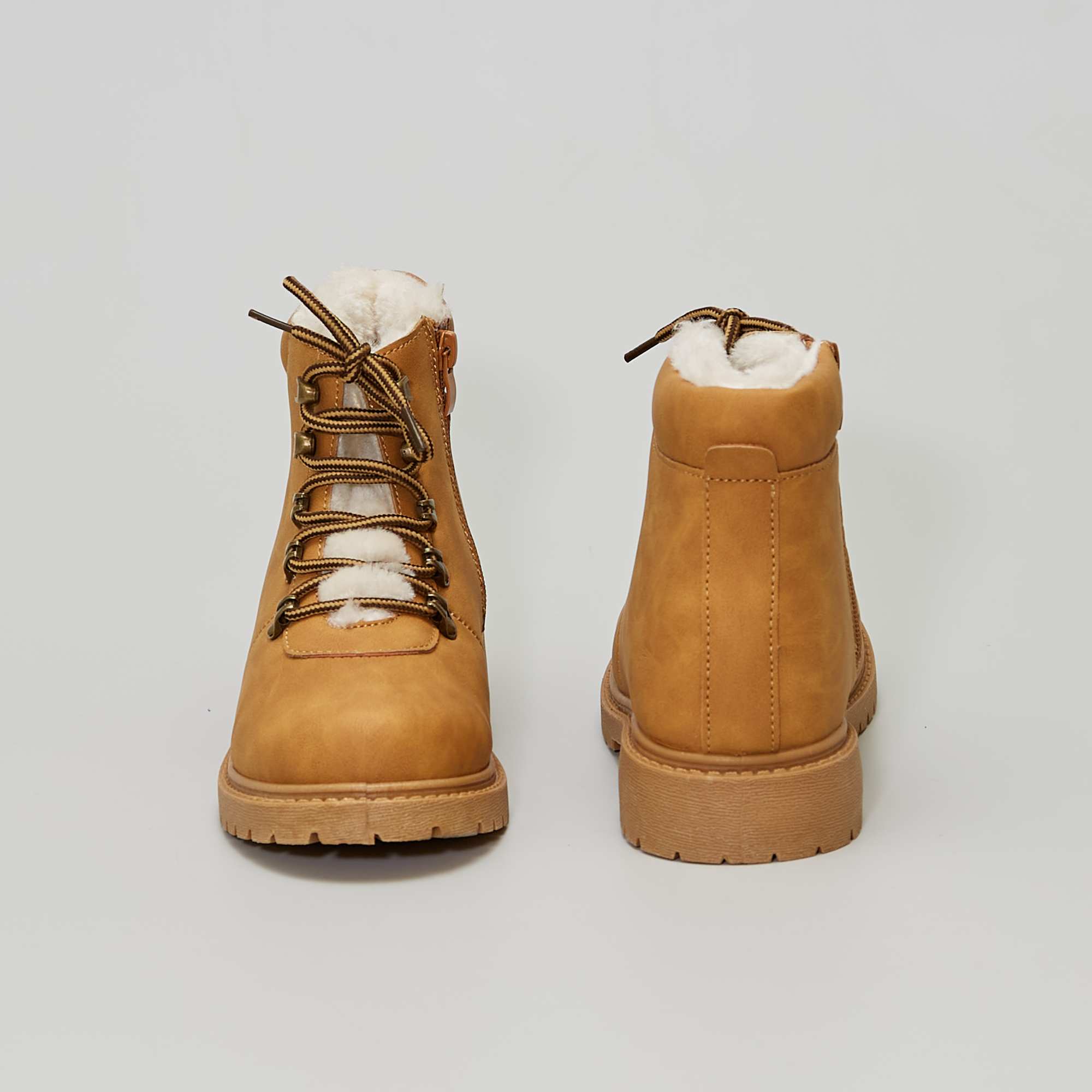boots fourrées camel