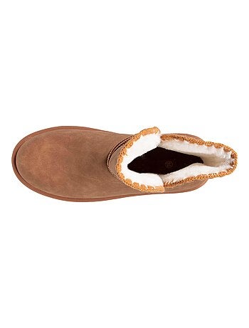 Bottines fourrées, légères, confortables , semelle mousse à mémoire de forme Isotoner