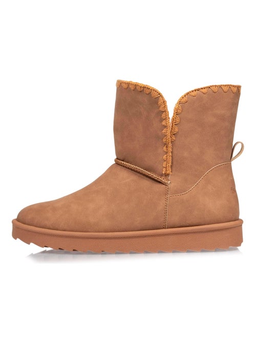 Bottines fourrées, légères, confortables , semelle mousse à mémoire de forme  Isotoner - Kiabi