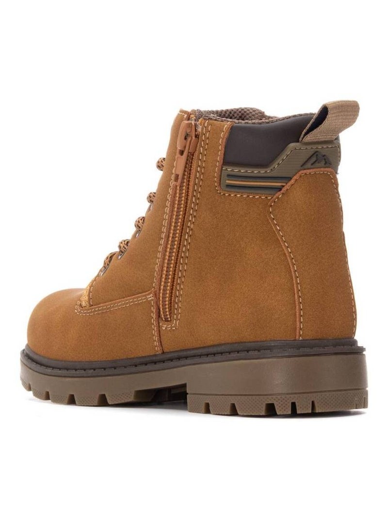 Bottines garçons à fermeture éclair Camel - Kiabi