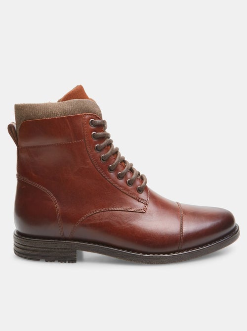 BOTTINES hiver en cuir BATA - Kiabi