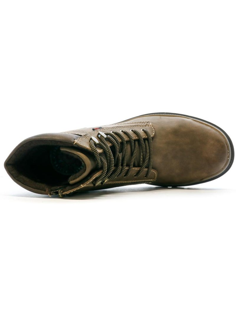 Bottines homme relife Marron cappuccino - Kiabi