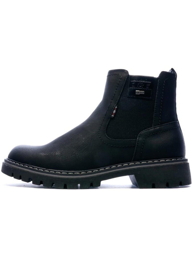 Bottines homme relife Noir - Kiabi