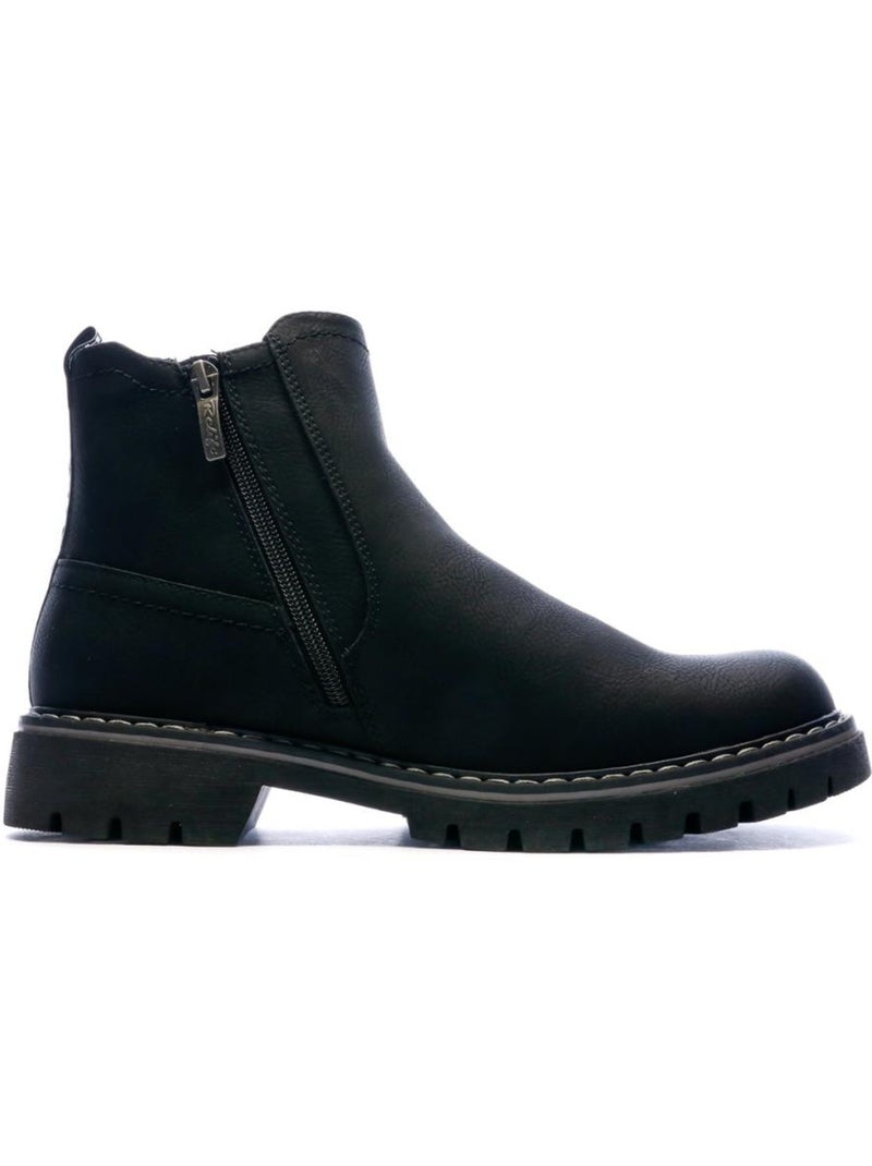 Bottines homme relife Noir - Kiabi