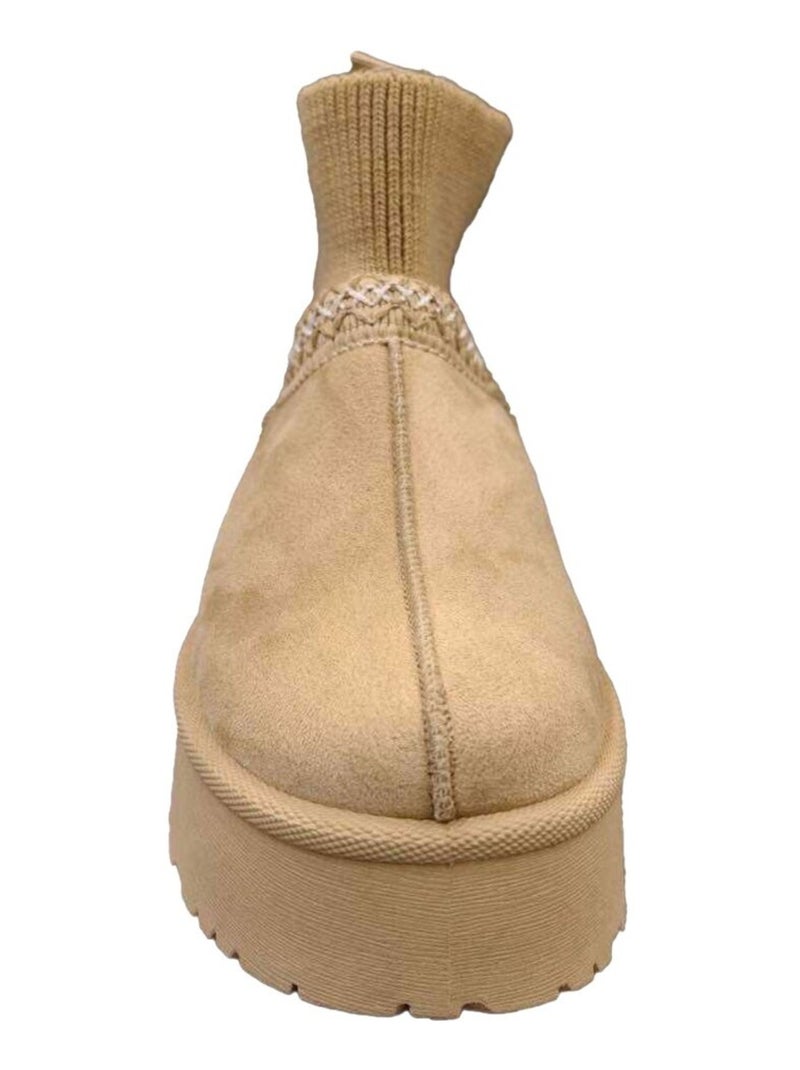 Bottines Kebello Beige - Kiabi