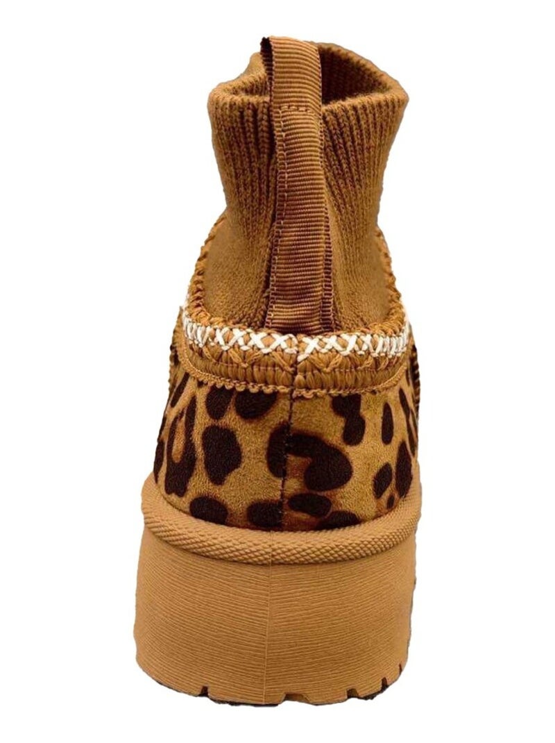 Bottines Kebello Noir Marron - Kiabi