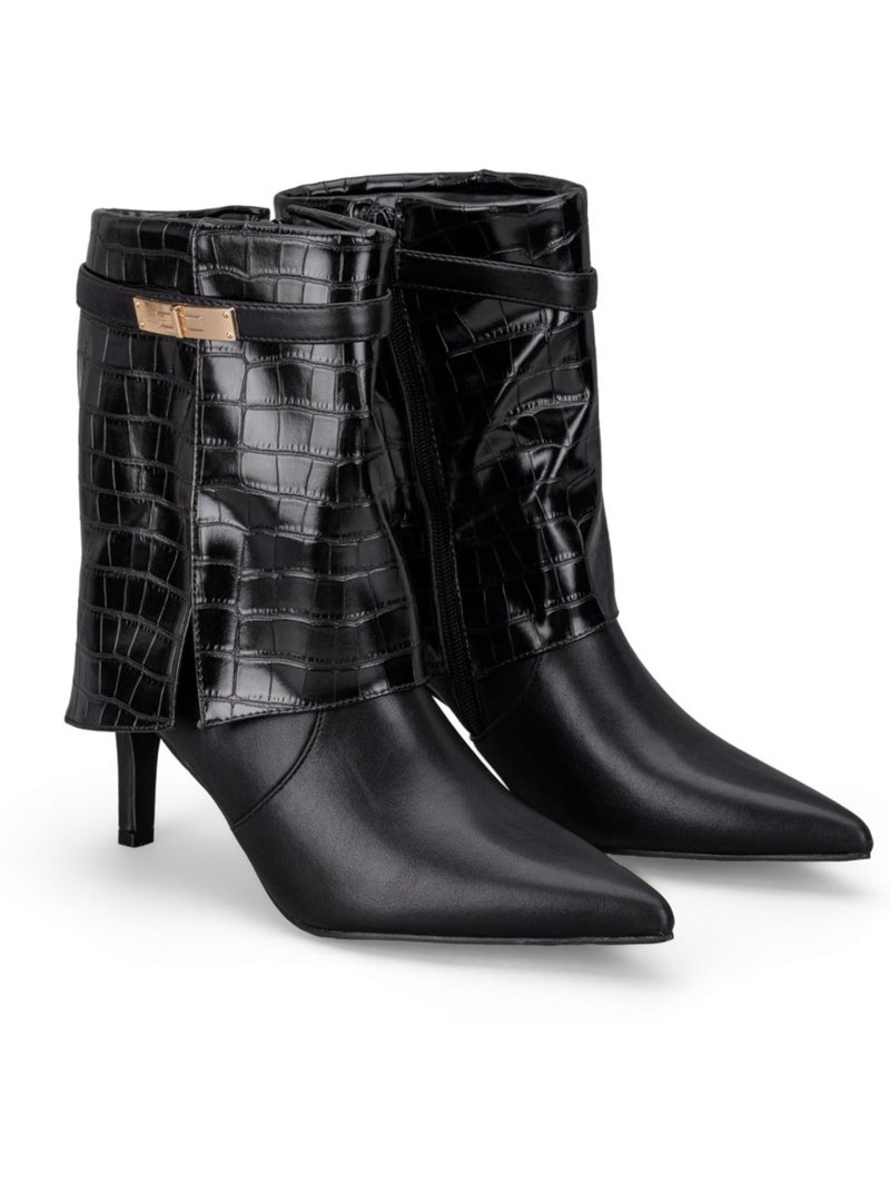 Bottines kebello Noir Noir - Kiabi