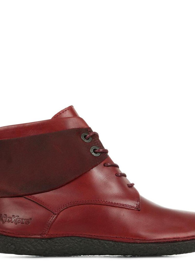 Bottines Kickers Hobbytwo Rouge - Kiabi