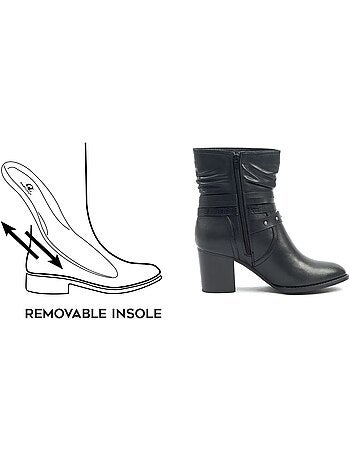 Bottines larges taille 2XL - Modèle Emma