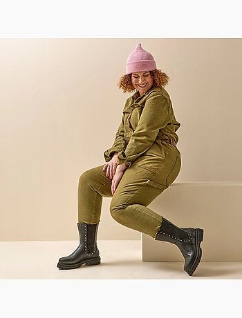 Bottines larges taille 2XL - Modèle Jade