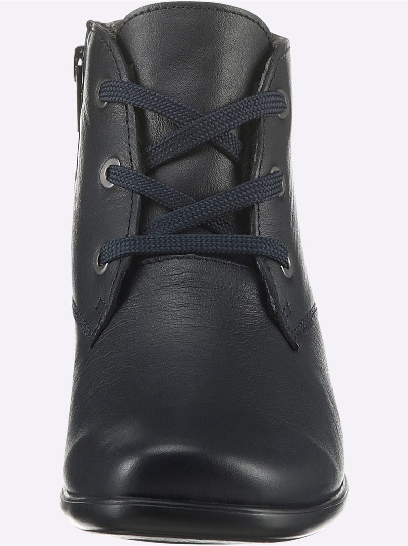 Bottines largeur pied fort - taille standard - witt Bleu marine - Kiabi