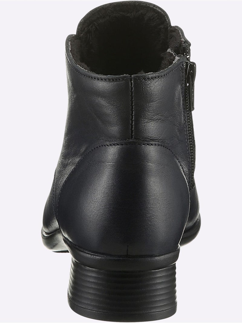 Bottines largeur pied fort - taille standard - witt Bleu marine - Kiabi